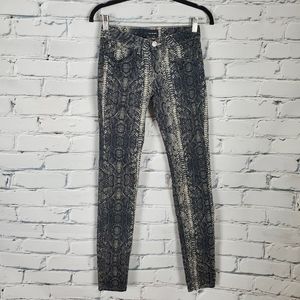 The Kooples Snake Print Skinny Jeans